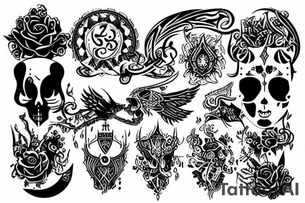 Temple tattoo idea