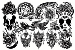 Temple tattoo idea