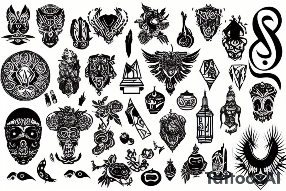 Temple tattoo idea