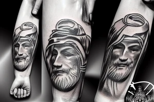 god fresco andel tattoo idea