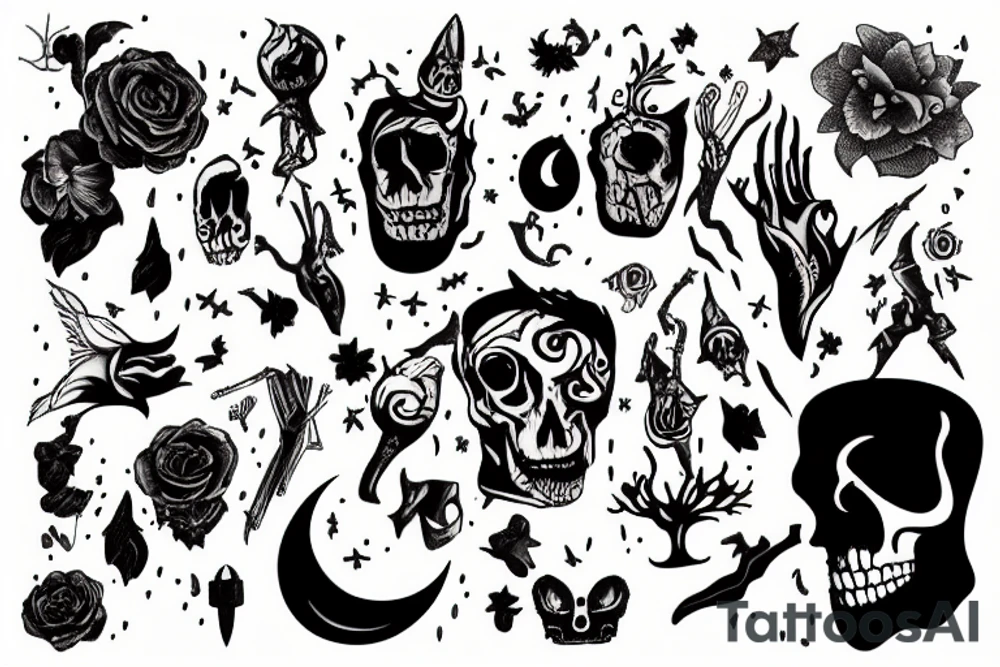 might and night tattoo idea