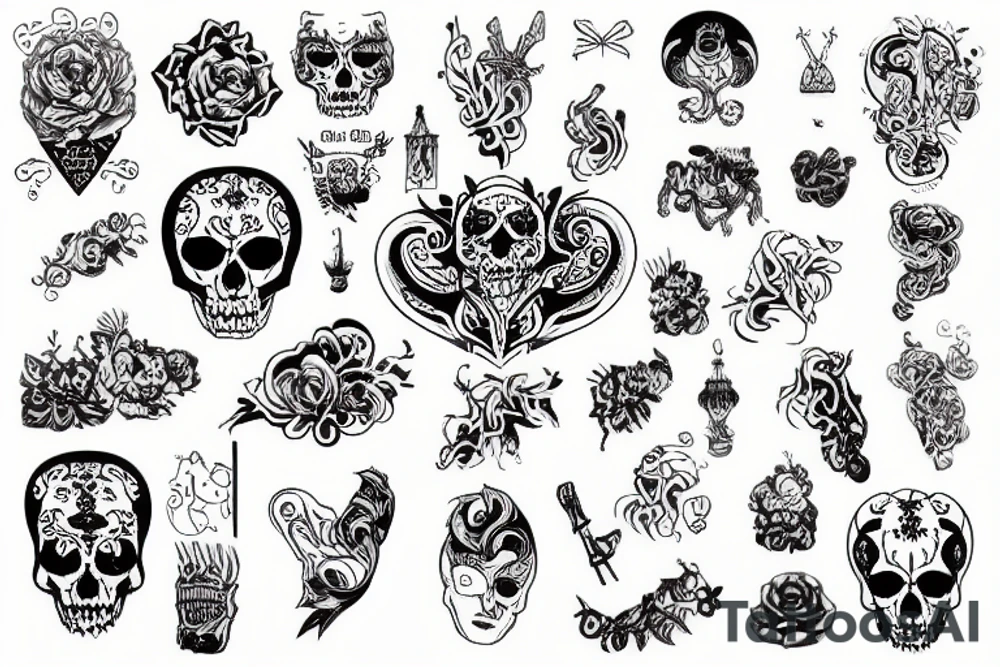 Сатанизм,окультизм tattoo idea