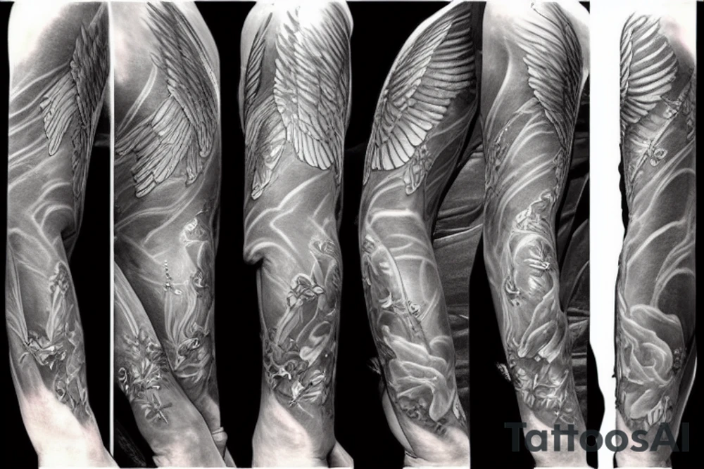 god angel tattoo idea