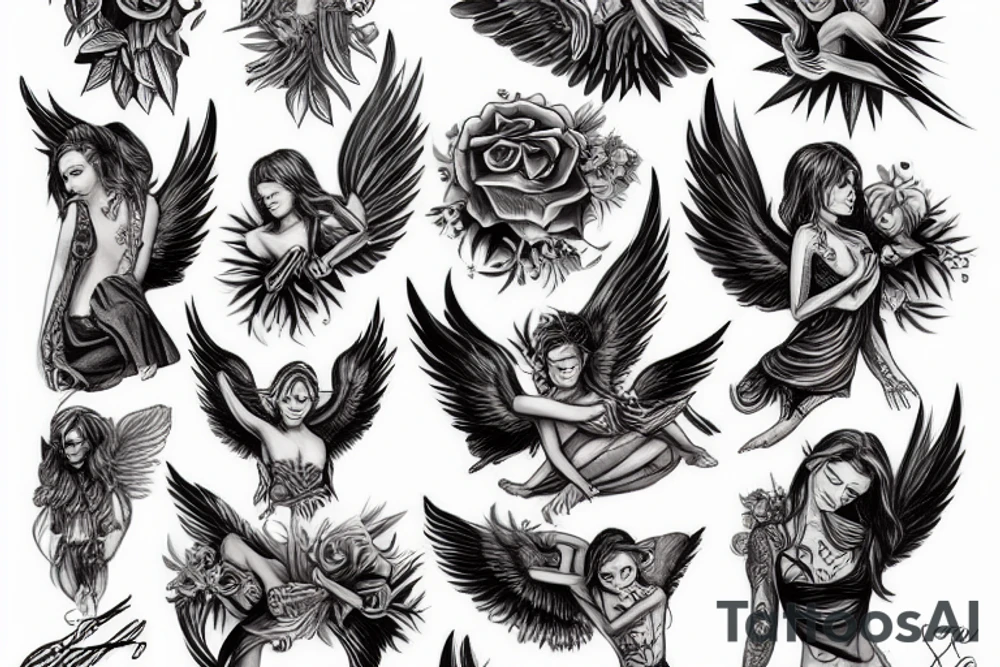 angels tattoo idea