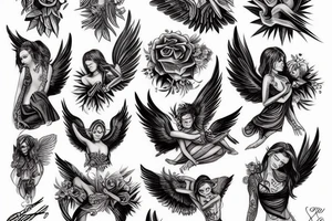 angels tattoo idea