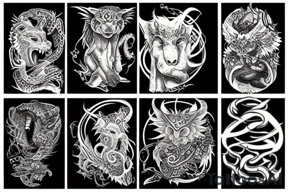 chimera tattoo idea