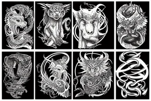 chimera tattoo idea