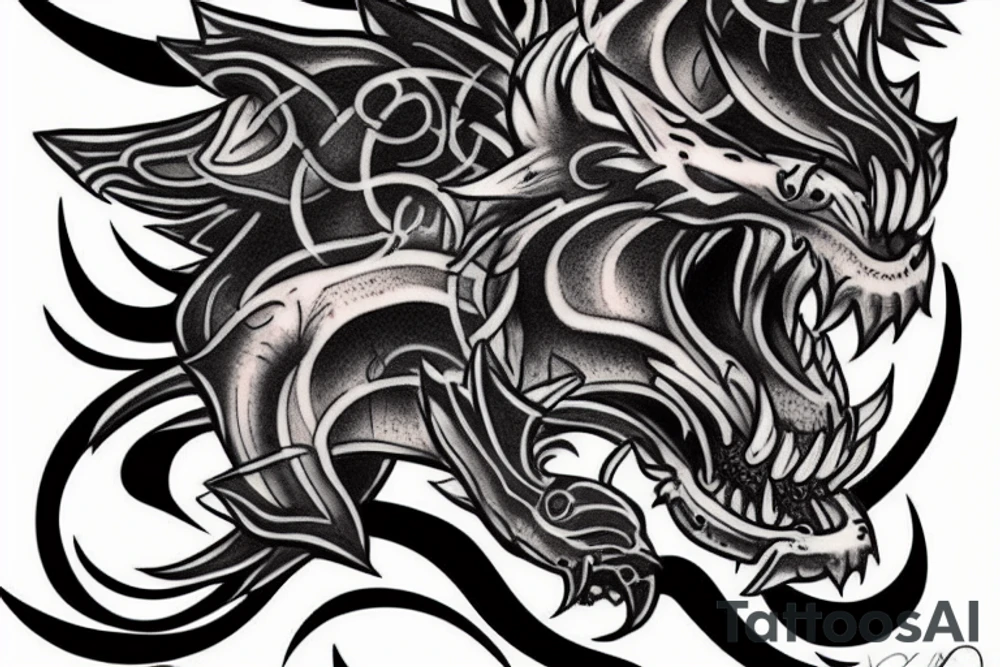 chimera tattoo idea