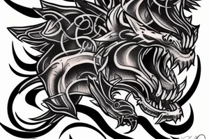 chimera tattoo idea