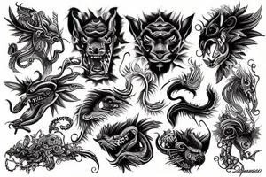 chimera tattoo idea