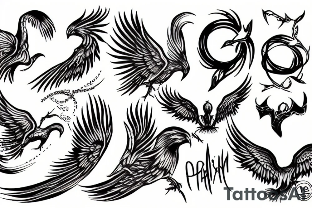 Phoenix tattoo idea