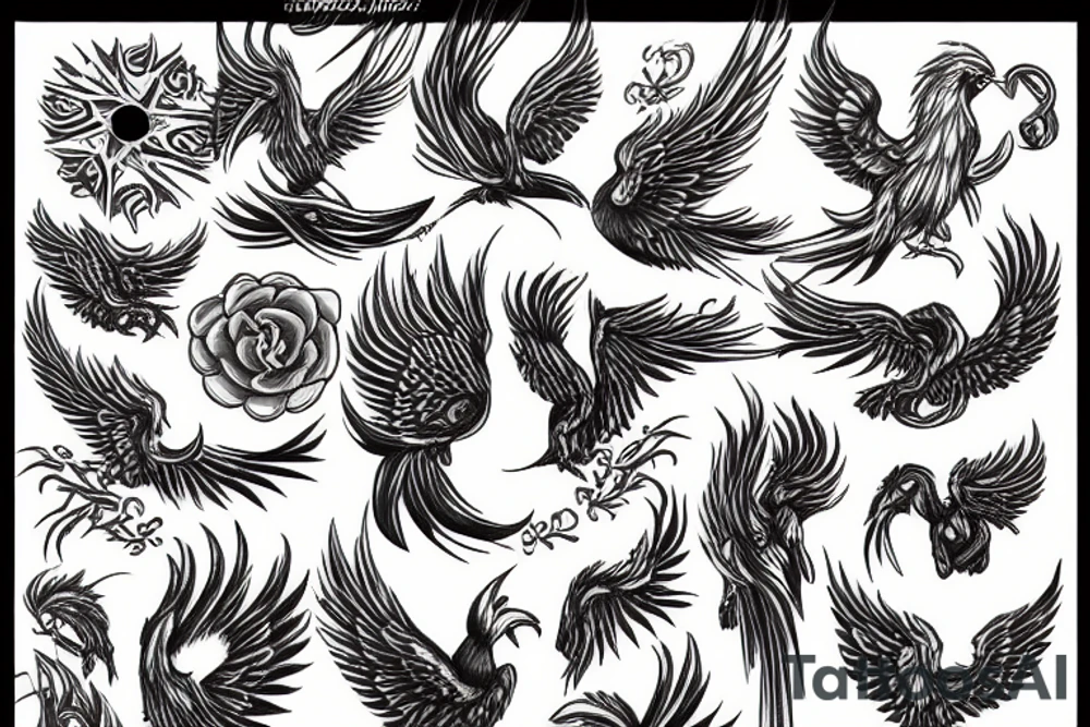 Phoenix tattoo idea