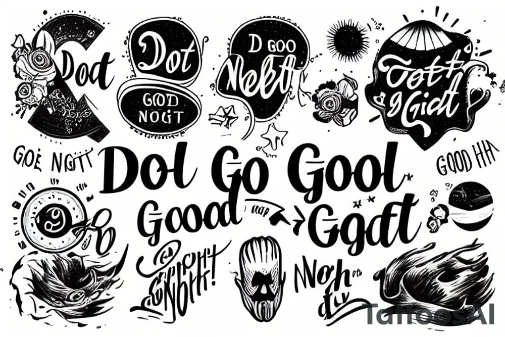 do not go gentle into that good night tattoo idea