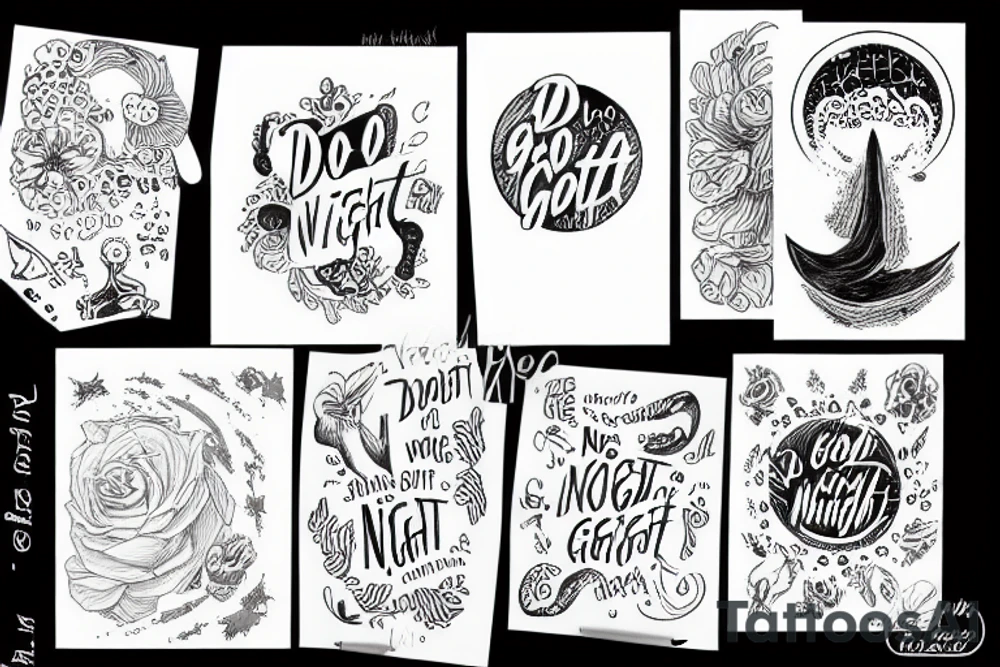 do not go gentle into that good night tattoo idea