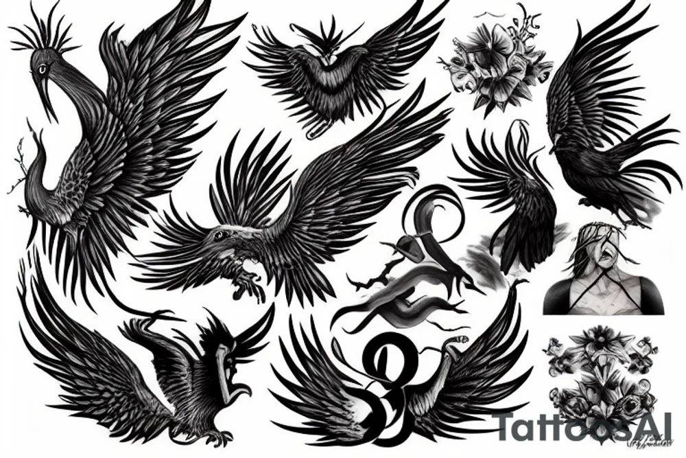 Phoenix tattoo idea