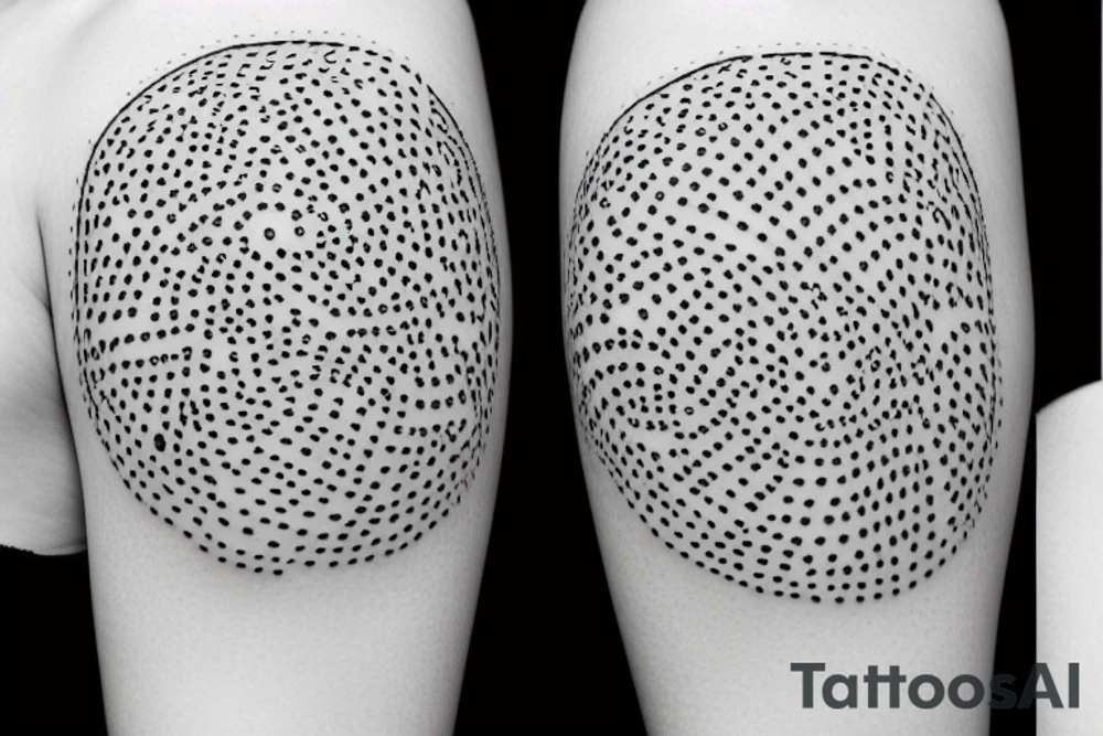 abstract ligature tattoo idea