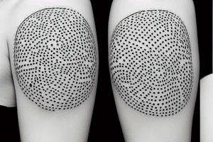 abstract ligature tattoo idea
