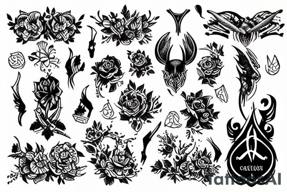 Сатанизм tattoo idea