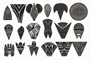 African ornaments tattoo idea