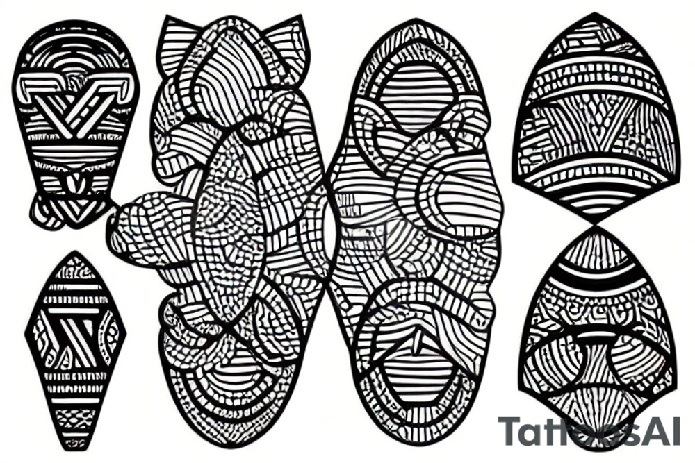 African ornaments tattoo idea