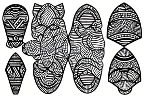 African ornaments tattoo idea