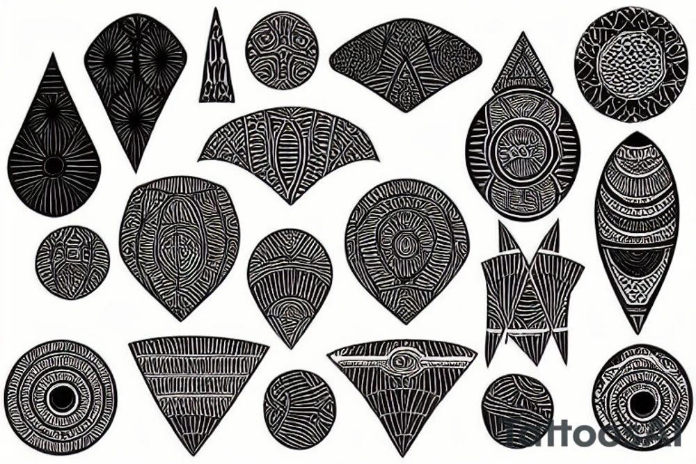 African ornaments tattoo idea