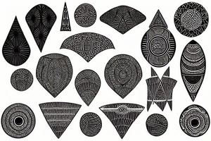 African ornaments tattoo idea