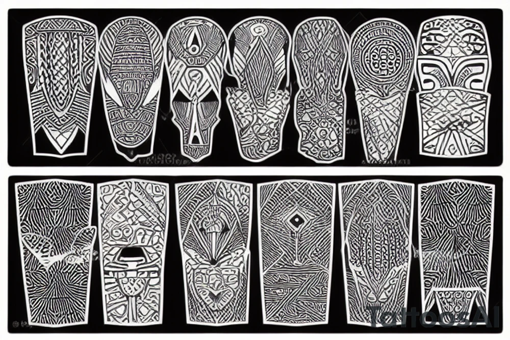African ornaments tattoo idea