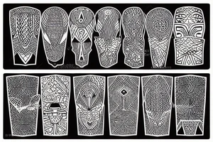 African ornaments tattoo idea