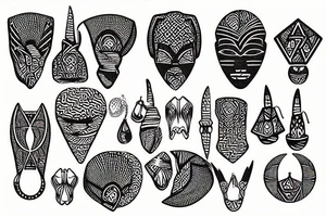 African ornaments tattoo idea