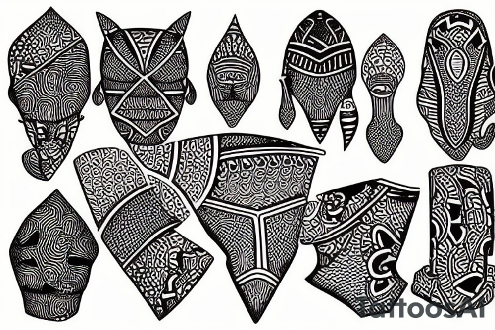 African ornaments tattoo idea
