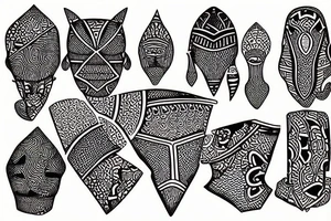African ornaments tattoo idea