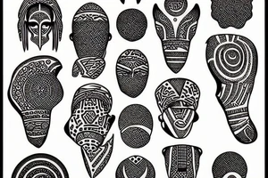 African ornaments tattoo idea