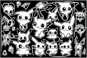 Pikachu muertos tattoo idea