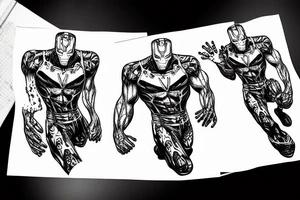 ironman venom zombie tattoo idea