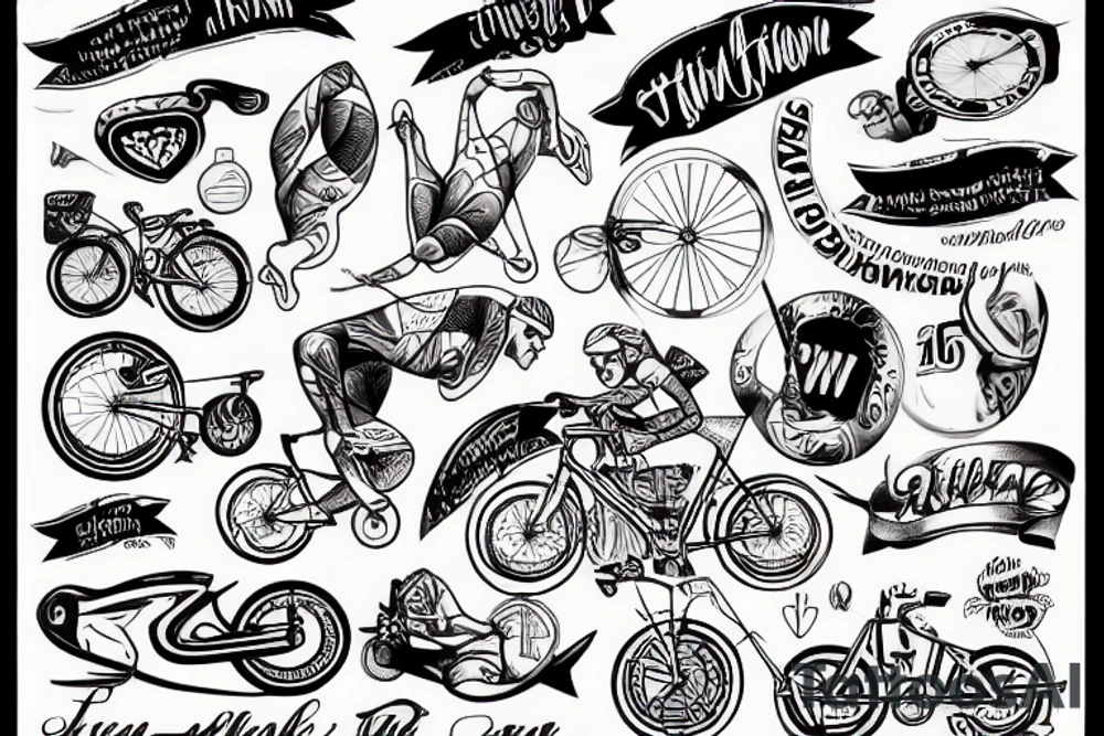 triathlon tattoo idea