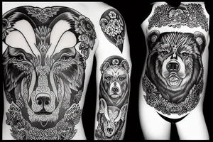russian bear winner tattoo idea