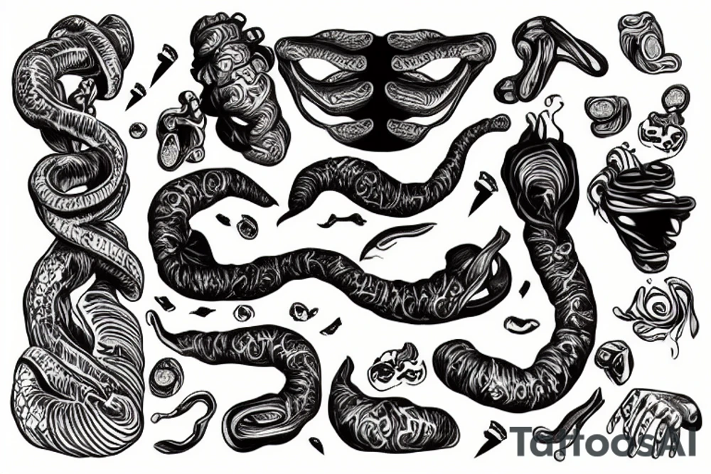 ulcerative colitis of the large intestine tattoo idea