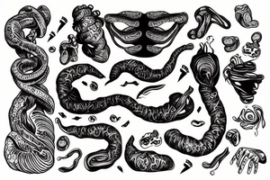 ulcerative colitis of the large intestine tattoo idea