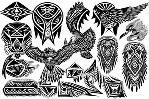 aztec eagle tattoo idea