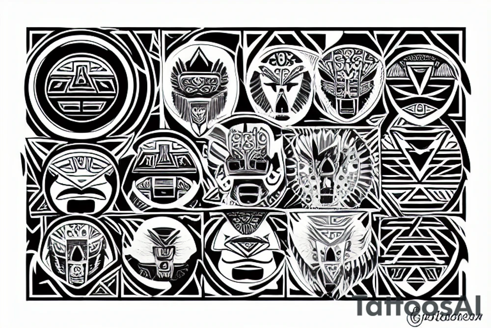 aztec eagle tattoo idea