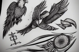 assassin's creed and eagle tattoo idea
