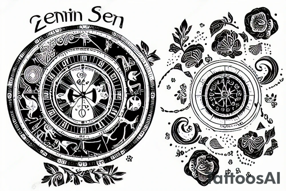 Gemini horoscope with Aries horoscope tattoo idea