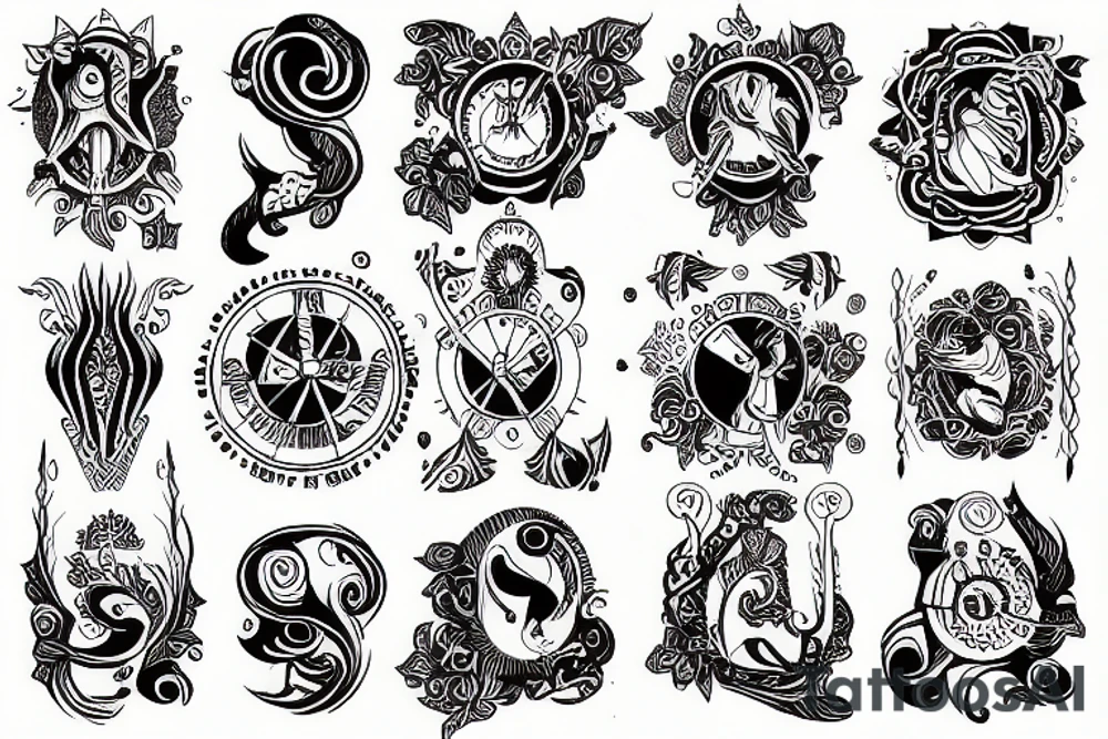 Gemini horoscope tattoo idea