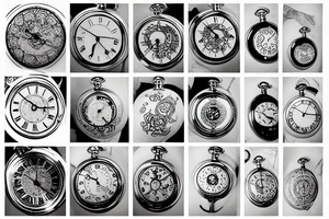 pocket watch tattoo idea