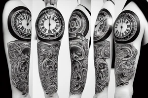 pocket watch tattoo idea