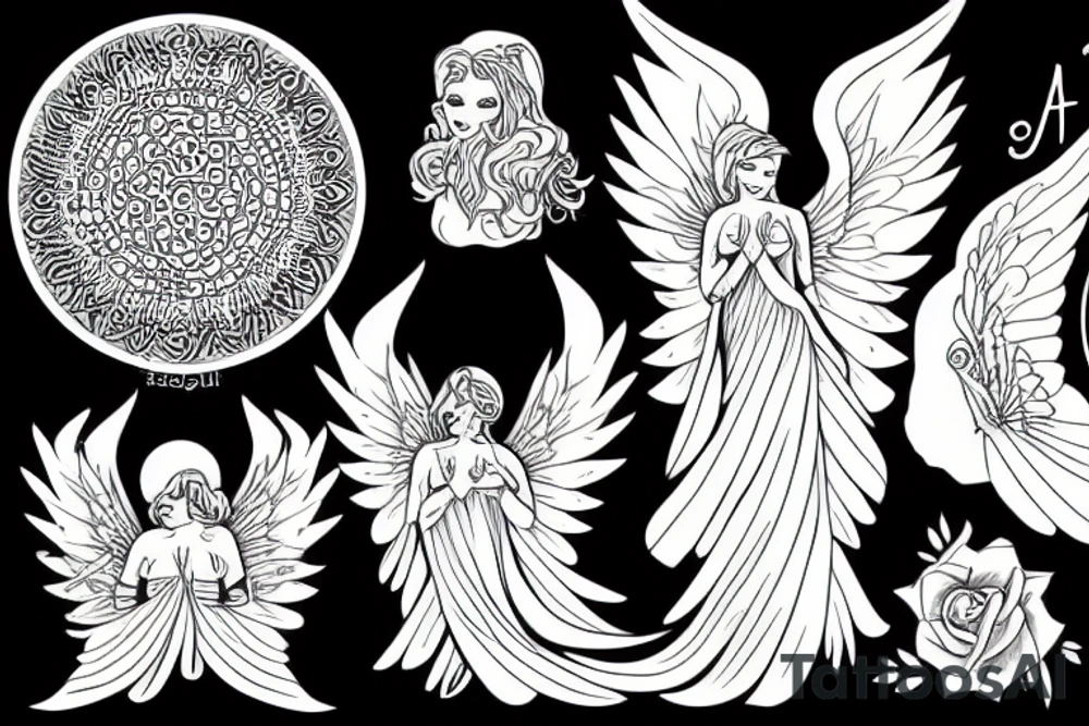 Angel tattoo idea