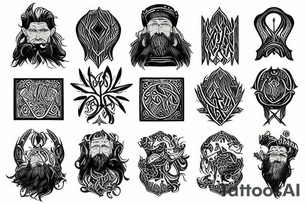Dwarvish tattoo idea