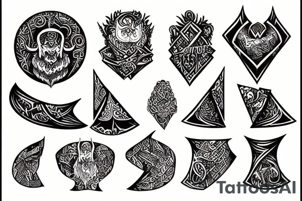 Dwarvish tattoo idea