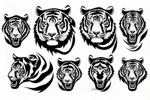 Tiger body bad tattoo idea